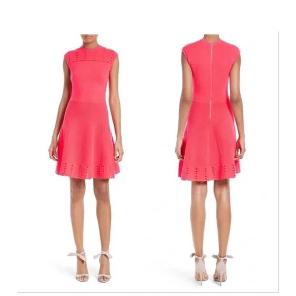Ted‎ Baker London Jacquard Panel Skater Dress size medium/8 Ted size 3